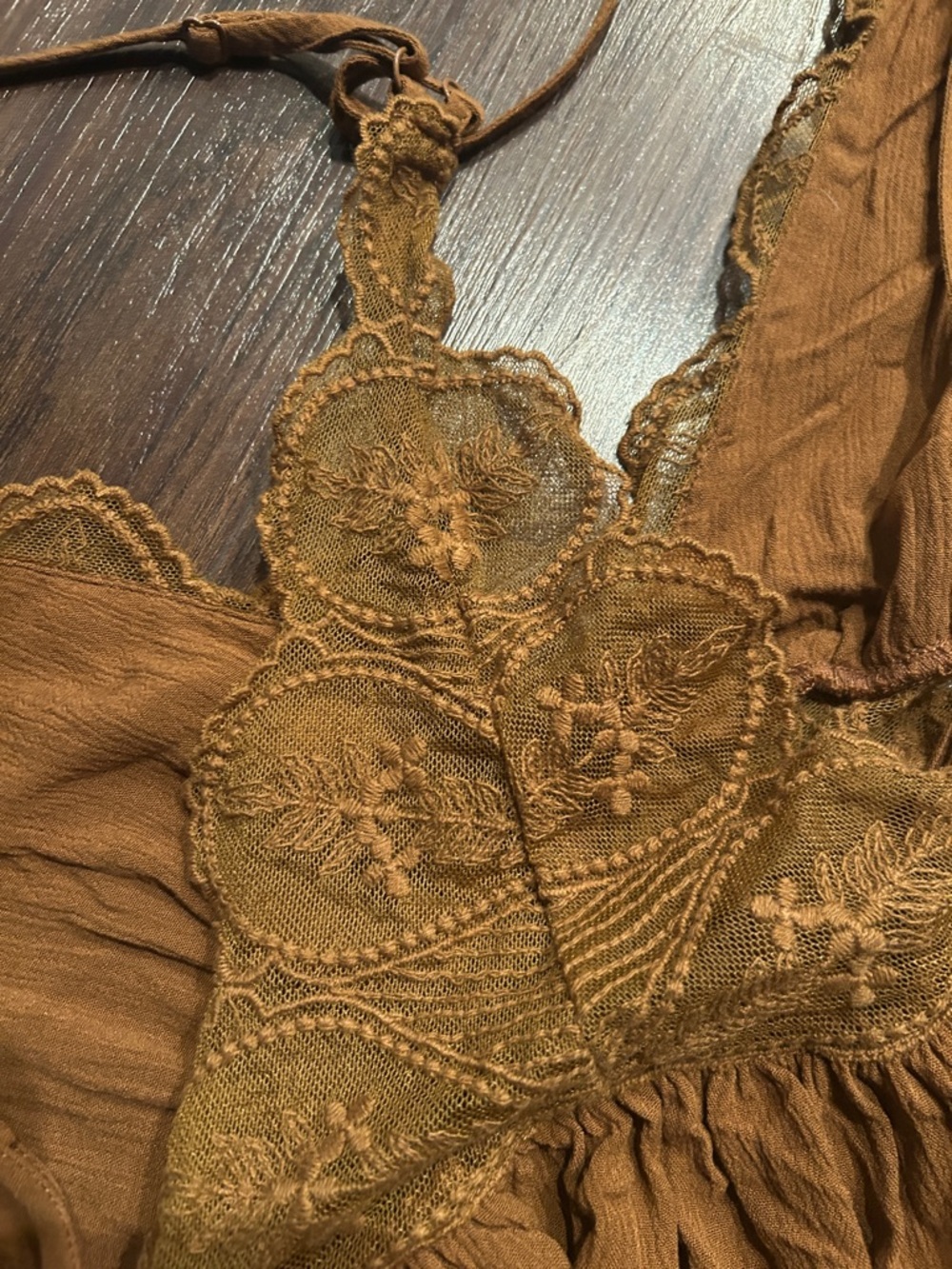 Free people Lace Trim Double Strap Tank - Picture 6 of 8
